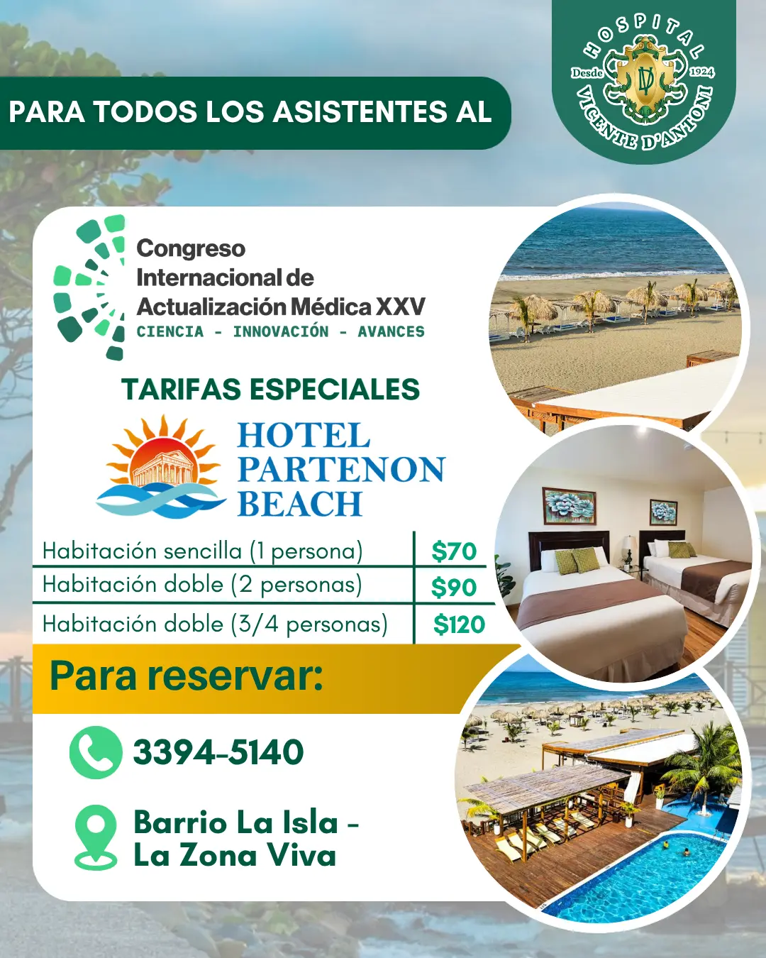 CIAM XXV Descuento Hotel Parteon