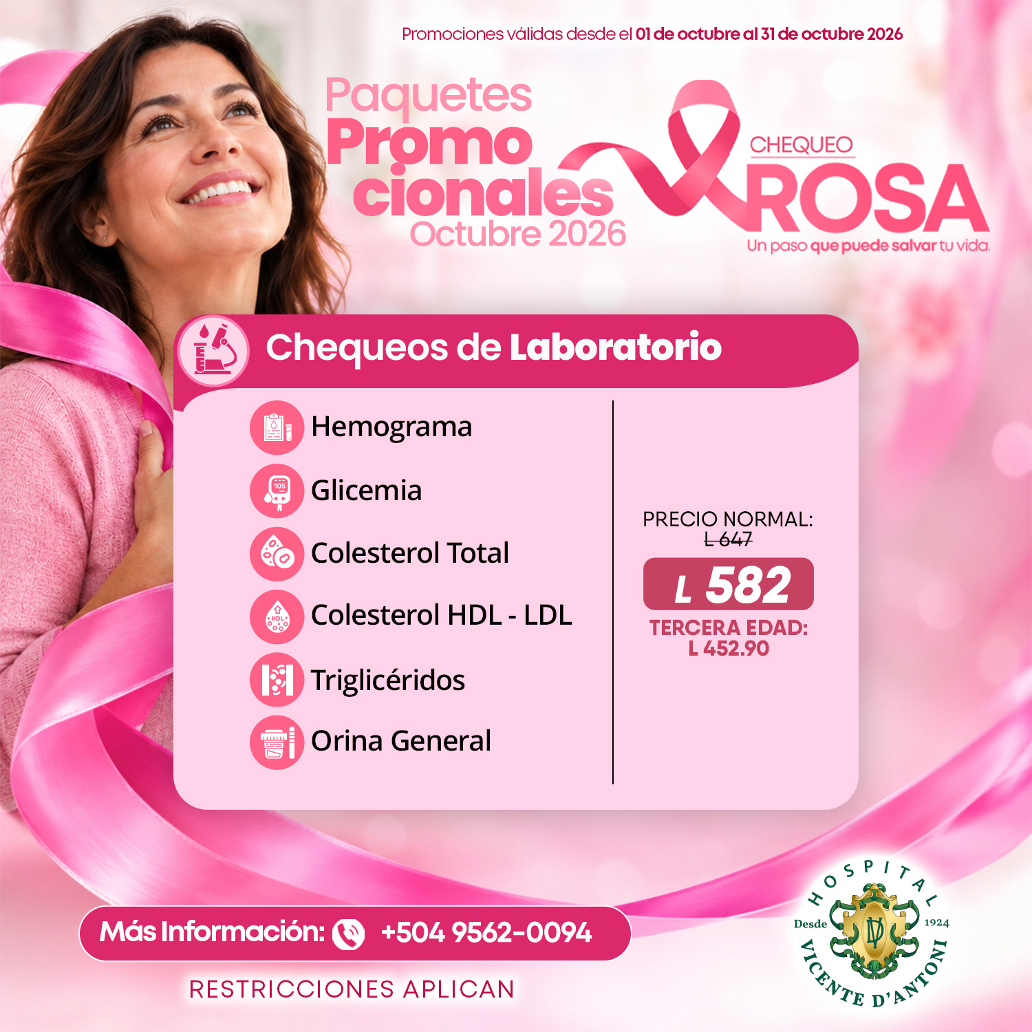 Chequeo Rosa 2026 - Chequeos de laboratorio